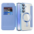 Husa de protectie Techsuit SmartMag Book compatibil cu Samsung Galaxy S25, Albastru Deschis