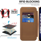 Husa de protectie Techsuit SmartMag Book compatibil cu Samsung Galaxy S25 Plus, Maro