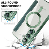 Husa de protectie Techsuit SmartMag Book compatibil cu Samsung Galaxy S25 Plus, Verde
