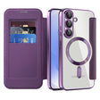 Husa de protectie Techsuit SmartMag Book compatibil cu Samsung Galaxy S25 Plus, Mov