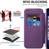 Husa de protectie Techsuit SmartMag Book compatibil cu Samsung Galaxy S25 Plus, Mov