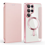 TechSuit Husa de protectie Techsuit SmartMag Book compatibil cu Samsung Galaxy S25 Ultra, Roz – imagine 2