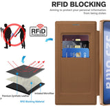 Husa de protectie Techsuit SmartMag Book compatibil cu Samsung Galaxy S25 Ultra, Maro