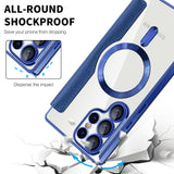 Husa de protectie Techsuit SmartMag Book compatibil cu Samsung Galaxy S25 Ultra, Albastru