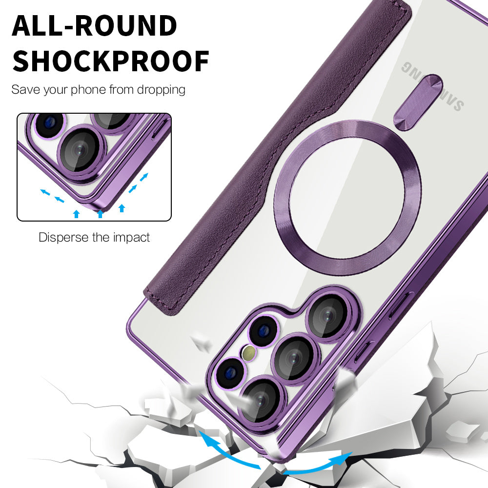 Husa de protectie Techsuit SmartMag Book compatibil cu Samsung Galaxy S25 Ultra, Mov