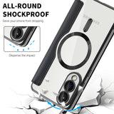 Husa de protectie Techsuit SmartMag Book compatibil cu Samsung Galaxy S25 Edge, Negru