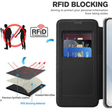 Husa de protectie Techsuit SmartMag Book compatibil cu Samsung Galaxy S25 Edge, Negru