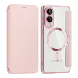 Husa de protectie Techsuit SmartMag Book compatibil cu Samsung Galaxy S25 Edge, Roz