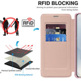 Husa de protectie Techsuit SmartMag Book compatibil cu Samsung Galaxy S25 Edge, Roz