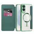 Husa de protectie Techsuit SmartMag Book compatibil cu Samsung Galaxy S25 Edge, Verde