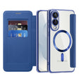 Husa de protectie Techsuit SmartMag Book compatibil cu Samsung Galaxy S25 Edge, Albastru