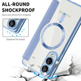 Husa de protectie Techsuit SmartMag Book compatibil cu Samsung Galaxy S25 Edge, Albastru Deschis