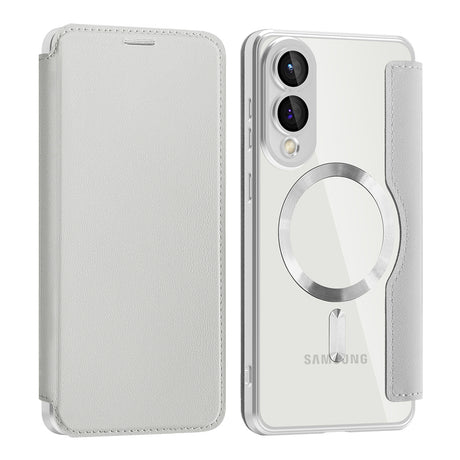 Husa de protectie Techsuit SmartMag Book compatibil cu Samsung Galaxy S25 Edge, Gri