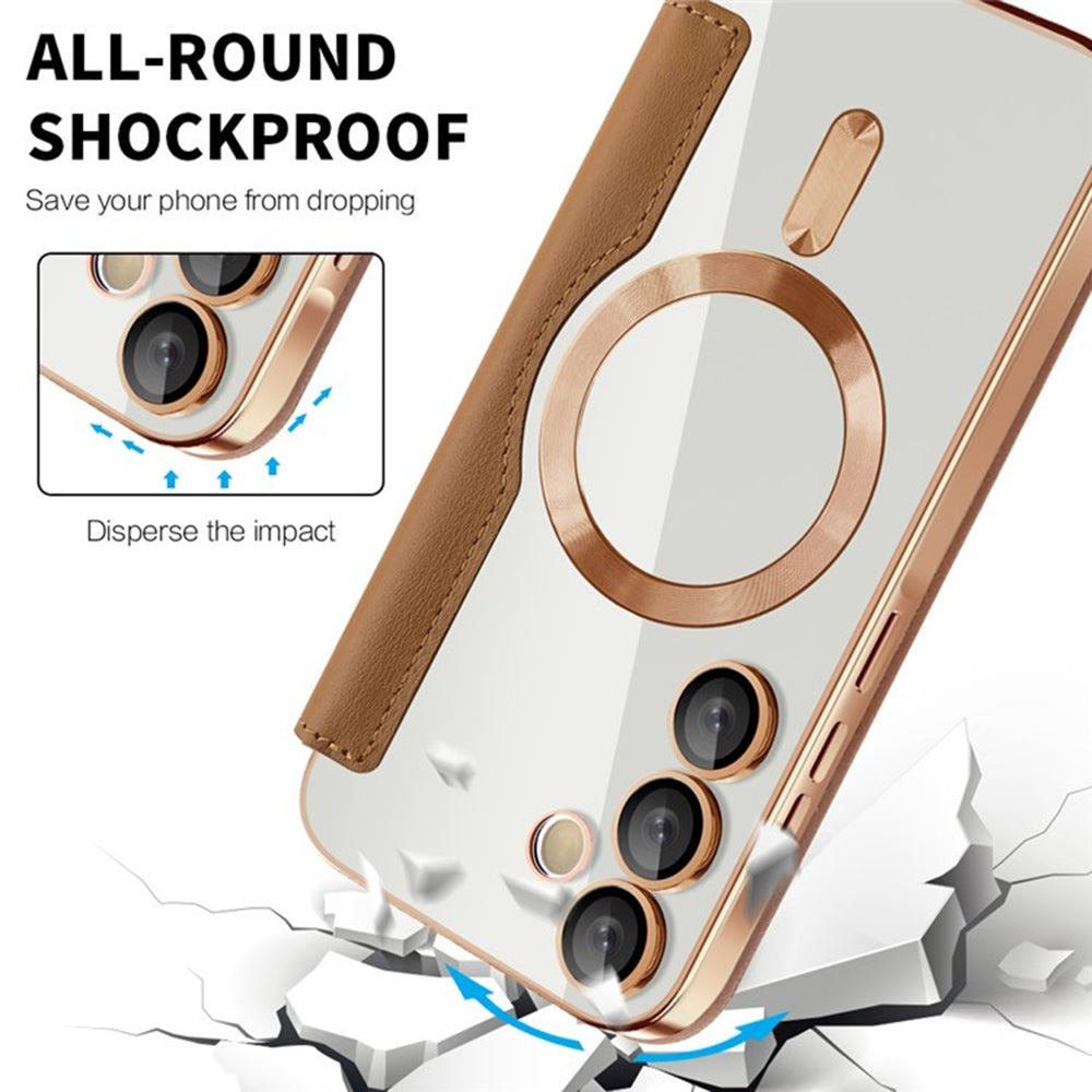 Husa de protectie Techsuit SmartMag Book compatibil cu Samsung Galaxy A35 5G, Maro