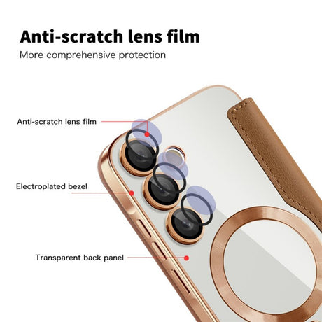 Husa de protectie Techsuit SmartMag Book compatibil cu Samsung Galaxy A35 5G, Maro