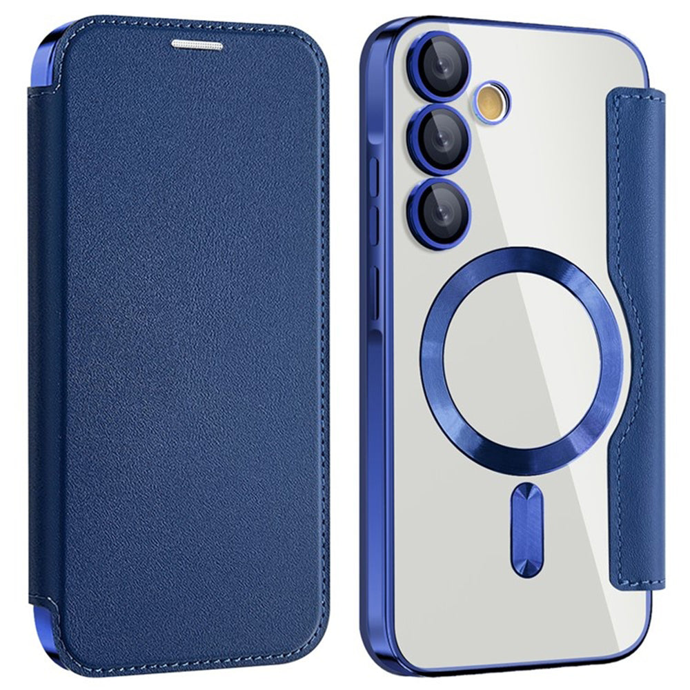 Husa de protectie Techsuit SmartMag Book compatibil cu Samsung Galaxy A35 5G, Albastru