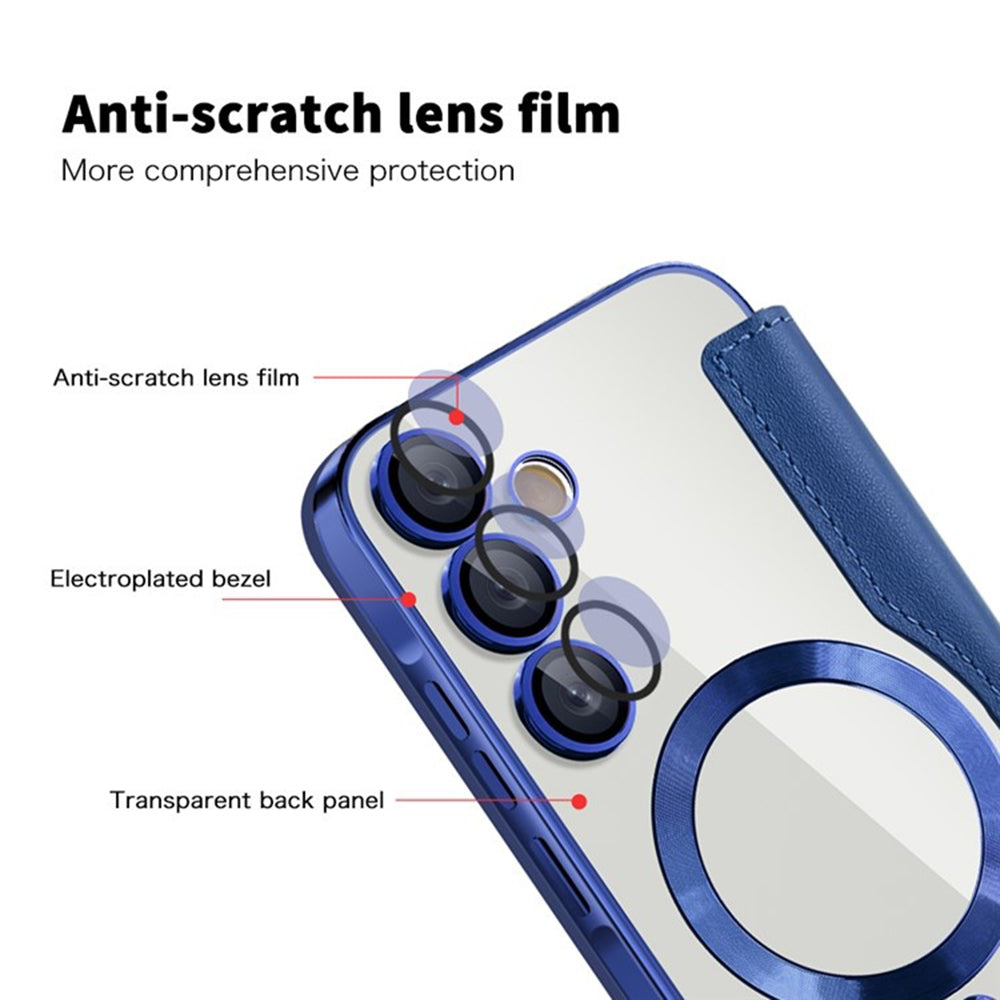 Husa de protectie Techsuit SmartMag Book compatibil cu Samsung Galaxy A35 5G, Albastru