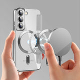 Husa de protectie Techsuit SmartMag Book compatibil cu Samsung Galaxy S22 5G, Gri
