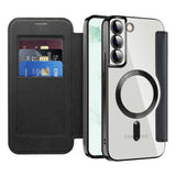 Husa de protectie Techsuit SmartMag Book compatibil cu Samsung Galaxy S22 Plus 5G, Negru
