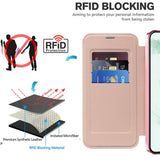 Husa de protectie Techsuit SmartMag Book compatibil cu Samsung Galaxy S22 Plus 5G, Roz