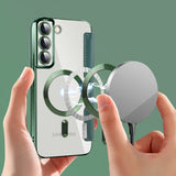 Husa de protectie Techsuit SmartMag Book compatibil cu Samsung Galaxy S22 Plus 5G, Verde