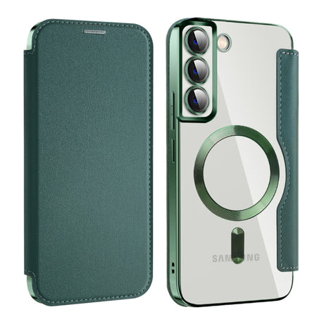 Husa de protectie Techsuit SmartMag Book compatibil cu Samsung Galaxy S22 Plus 5G, Verde