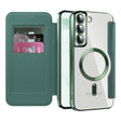 Husa de protectie Techsuit SmartMag Book compatibil cu Samsung Galaxy S22 Plus 5G, Verde