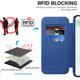 Husa de protectie Techsuit SmartMag Book compatibil cu Samsung Galaxy S22 Plus 5G, Albastru