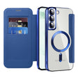 Husa de protectie Techsuit SmartMag Book compatibil cu Samsung Galaxy S22 Plus 5G, Albastru