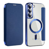 Husa de protectie Techsuit SmartMag Book compatibil cu Samsung Galaxy S22 Plus 5G, Albastru