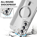 Husa de protectie Techsuit SmartMag Book compatibil cu Samsung Galaxy S22 Plus 5G, Gri