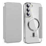 Husa de protectie Techsuit SmartMag Book compatibil cu Samsung Galaxy S22 Plus 5G, Gri