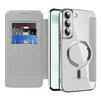 Husa de protectie Techsuit SmartMag Book compatibil cu Samsung Galaxy S22 Plus 5G, Gri