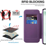 Husa de protectie Techsuit SmartMag Book compatibil cu Samsung Galaxy S22 Plus 5G, Mov