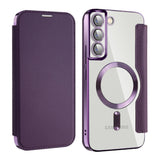 Husa de protectie Techsuit SmartMag Book compatibil cu Samsung Galaxy S22 Plus 5G, Mov