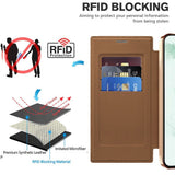 Husa de protectie Techsuit SmartMag Book compatibil cu Samsung Galaxy S22 Ultra 5G, Maro