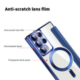 Husa de protectie Techsuit SmartMag Book compatibil cu Samsung Galaxy S22 Ultra 5G, Albastru