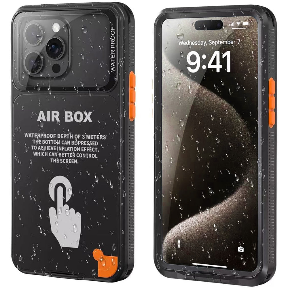 ShellBox AirBox Waterproof IP68 (6.7 inch), iPhone 12 Pro Max/13 Pro Max/14 Pro Max/ 15 Pro Max/16 Pro Max/15+/16+, Negru