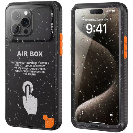 ShellBox AirBox Waterproof IP68 (6.7 inch), iPhone 12 Pro Max/13 Pro Max/14 Pro Max/ 15 Pro Max/16 Pro Max/15+/16+, Negru