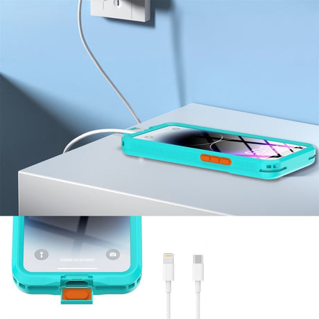 ShellBox AirBox Waterproof IP68 (6.7 inch), iPhone 12 Pro Max/13 Pro Max/14 Pro Max/ 15 Pro Max/16 Pro Max/15+/16+, Albastru
