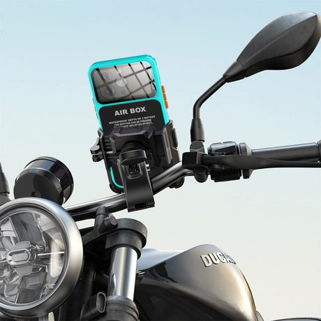 ShellBox AirBox Waterproof IP68 (6.7 inch), iPhone 12 Pro Max/13 Pro Max/14 Pro Max/ 15 Pro Max/16 Pro Max/15+/16+, Albastru