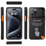 ShellBox AirBox Waterproof IP68 (6.7 inch), iPhone 12 Pro Max/13 Pro Max/14 Pro Max/ 15 Pro Max/16 Pro Max/15+/16+, Negru