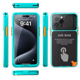 ShellBox AirBox Waterproof IP68 Case (6.1 inch), iPhone 12/12 Pro/13/13 Pro/14/14 pro/15/15 Pro/16, Albastru