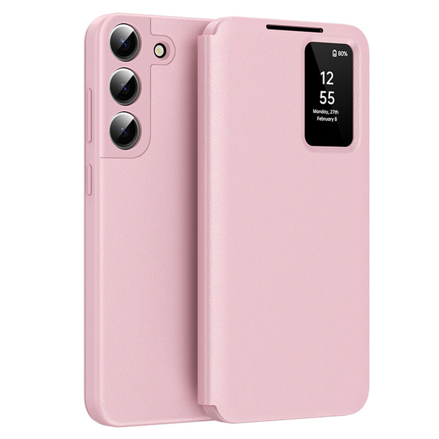 Husa de protectie Techsuit SmartView Series compatibil cu Samsung Galaxy S22 5G, Roz