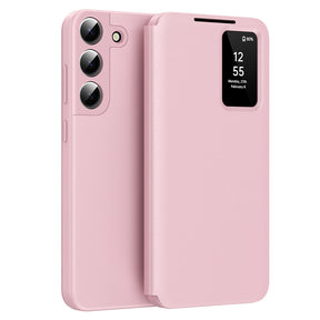 Husa de protectie Techsuit SmartView Series compatibil cu Samsung Galaxy S22 Plus 5G, Roz