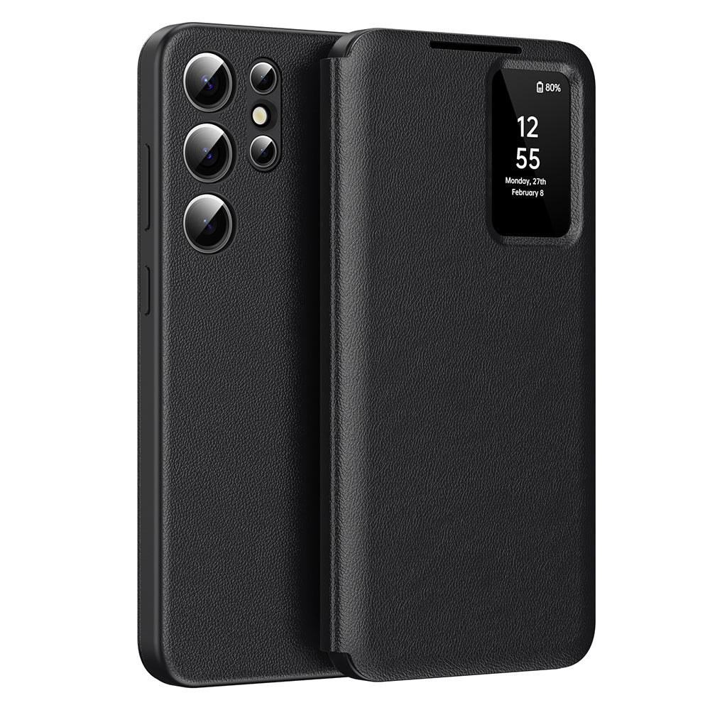 Husa de protectie Techsuit SmartView Series compatibil cu Samsung Galaxy S22 Ultra 5G, Negru