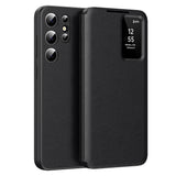 Husa de protectie Techsuit SmartView Series compatibil cu Samsung Galaxy S22 Ultra 5G, Negru