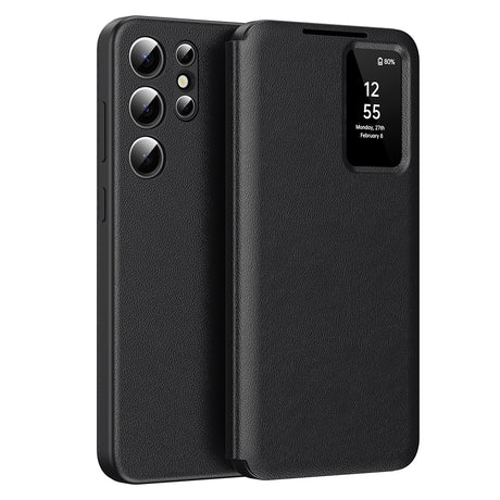 Husa de protectie Techsuit SmartView Series compatibil cu Samsung Galaxy S22 Ultra 5G, Negru