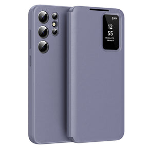 Husa de protectie Techsuit SmartView Series compatibil cu Samsung Galaxy S22 Ultra 5G, Mov