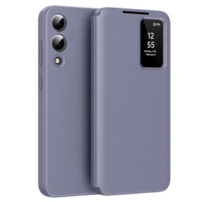Husa de protectie Techsuit SmartView Series compatibil cu Samsung Galaxy S25 Edge, Mov